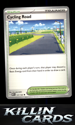 Cycling Road 157/165 Pokemon Uncommon SV: Scarlet & Violet 151 Card NM