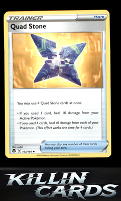 Quad Stone 163/195 Pokemon Uncommon SWSH12: Silver Tempest Card NM