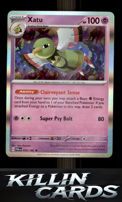 Xatu 072/182 Pokemon Rare SV04: Paradox Rift Card NM