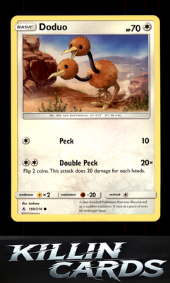 Doduo 150/214 Pokemon Common SM - Unbroken Bonds Card NM