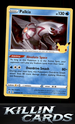 Palkia 004/025 Pokemon Holo Rare Celebrations Card NM