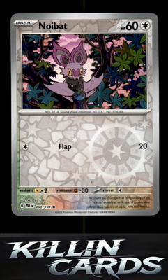 Reverse Holofoil Noibat 090/131 Pokemon Common SV: Prismatic Evolutions Card NM