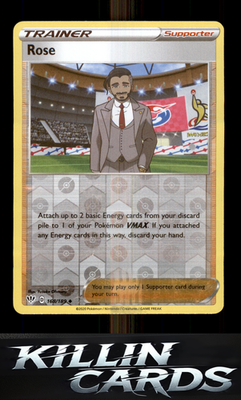 Rose 168/189 Pokemon Uncommon SWSH03: Darkness Ablaze Card NM