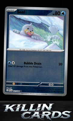 Reverse Holofoil Seel 021/094 Pokemon Common ME02: Phantasmal Flames Card NM