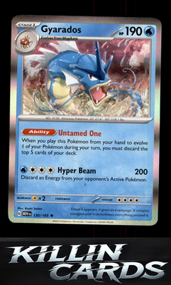 Gyarados 130/165 Pokemon Rare SV: Scarlet & Violet 151 Card NM