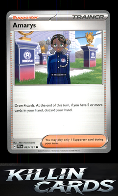 Amarys - 093/131 093/131 Pokemon Common SV: Prismatic Evolutions Card NM