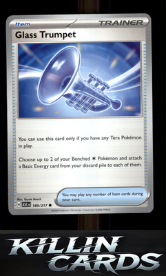 Glass Trumpet - 189/217 189/217 Pokemon Common ME: Ascended Heroes Card NM