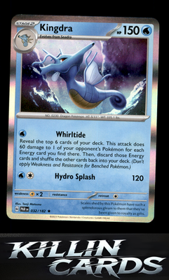 Kingdra 032/182 Pokemon Rare SV04: Paradox Rift Card NM