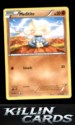Meditite 79/160 Pokemon Common XY - Primal Clash Card NM