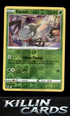 Reverse Holofoil Durant 013/195 Pokemon Common SWSH12: Silver Tempest Card NM