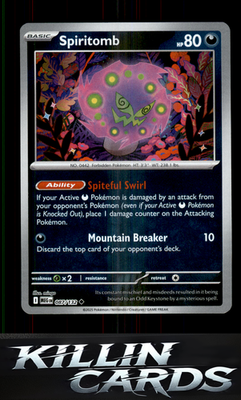 Reverse Holofoil Spiritomb - 087/132 087/132 Pokemon Uncommon ME01: Mega Evoluti