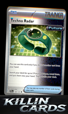 Techno Radar 130/131 Pokemon Uncommon SV: Prismatic Evolutions Card NM