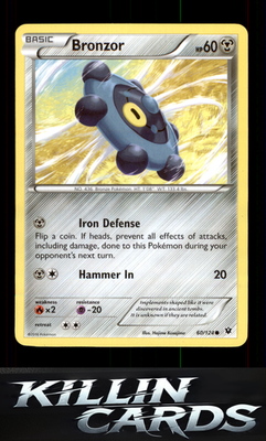 Bronzor 60/124 Pokemon Common XY - Fates Collide Card LP