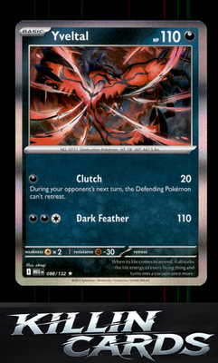Yveltal 088/132 Pokemon Rare ME01: Mega Evolution Card NM