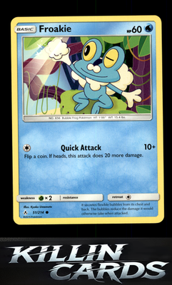 Froakie 51/214 Pokemon Common SM - Unbroken Bonds Card NM