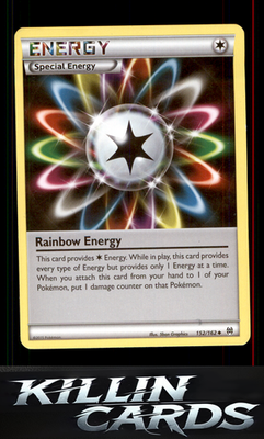 Rainbow Energy 152/162 Pokemon Uncommon XY - BREAKthrough Card NM