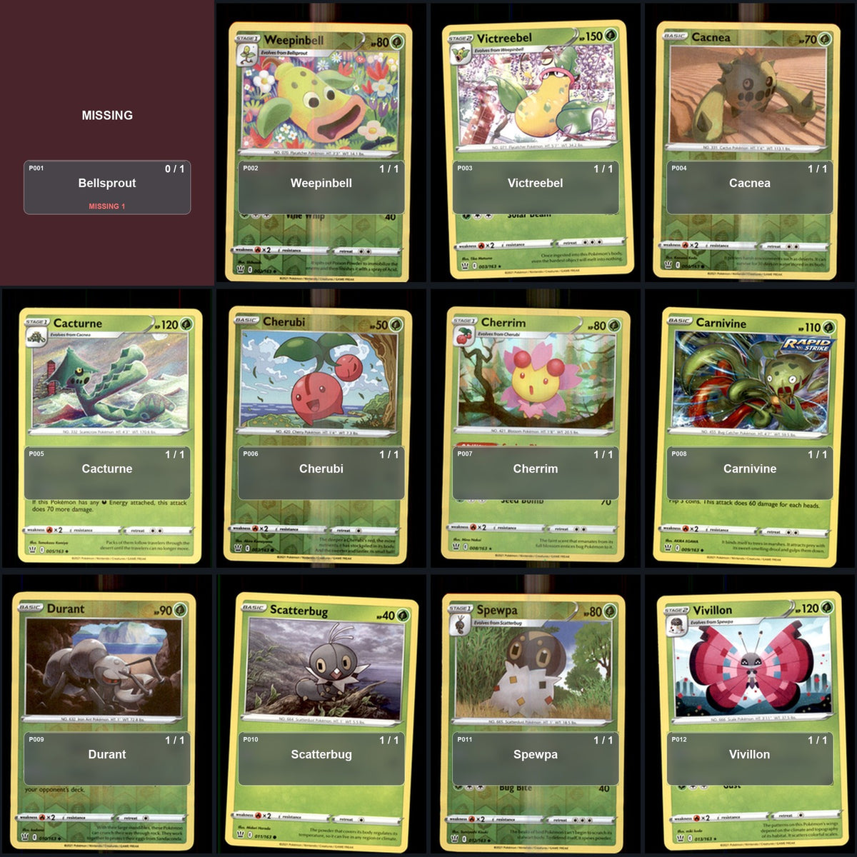 Pokemon TCG SWSH05: Battle Styles C/UC/R Standard Set 95 Cards