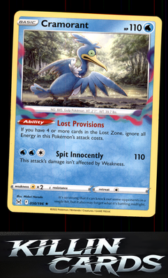 Cramorant 050/196 Pokemon Rare SWSH11: Lost Origin Card NM