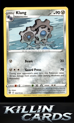 Klang 103/172 Pokemon Uncommon SWSH09: Brilliant Stars Card LP