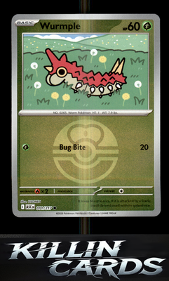 Reverse Holofoil Wurmple (Love Ball) 011/217 Pokemon Common ME: Ascended Heroes