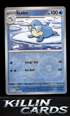 Reverse Holofoil Sealeo 044/191 Pokemon Common SV08: Surging Sparks Card NM