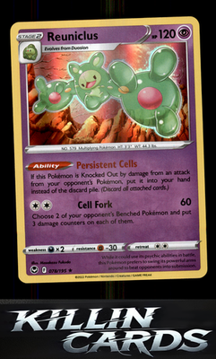 Reuniclus 078/195 Pokemon Holo Rare SWSH12: Silver Tempest Card NM