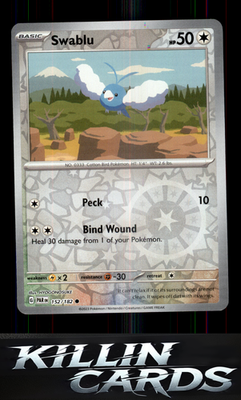 Reverse Holofoil Swablu - 152/182 152/182 Pokemon Common SV04: Paradox Rift Card