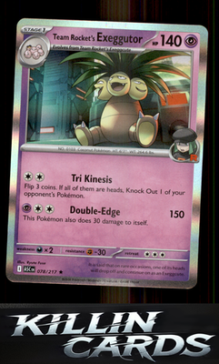 Team Rocket's Exeggutor 078/217 Pokemon Rare ME: Ascended Heroes Card NM