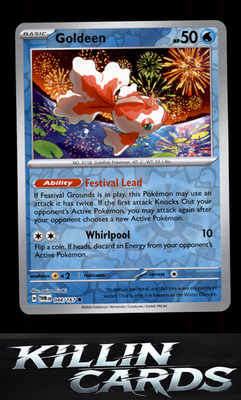 Reverse Holofoil Goldeen 044/167 Pokemon Common SV06: Twilight Masquerade Card N