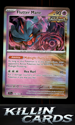Flutter Mane 078/162 Pokemon Rare SV05: Temporal Forces Card NM