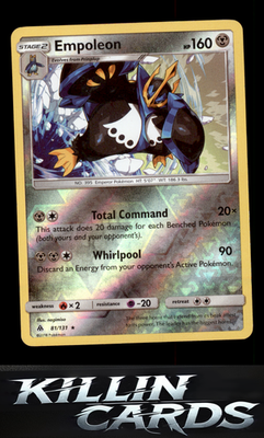 Reverse Holofoil Empoleon 81/131 Pokemon Holo Rare SM - Forbidden Light Card NM