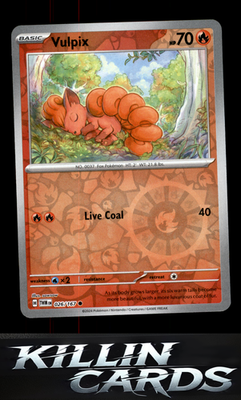 Reverse Holofoil Vulpix 026/167 Pokemon Common SV06: Twilight Masquerade Card NM