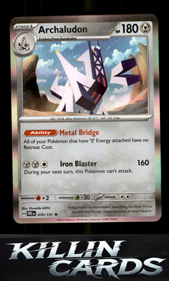 Archaludon 070/131 Pokemon Rare SV: Prismatic Evolutions Card NM