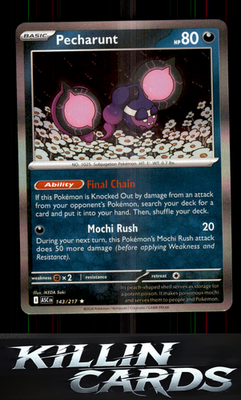 Pecharunt 143/217 Pokemon Rare ME: Ascended Heroes Card NM