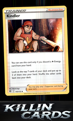 Kindler 143/172 Pokemon Uncommon SWSH09: Brilliant Stars Card NM