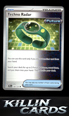 Techno Radar 130/131 Pokemon Uncommon SV: Prismatic Evolutions Card NM