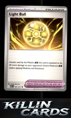 Light Ball 191/217 Pokemon Uncommon ME: Ascended Heroes Card LP