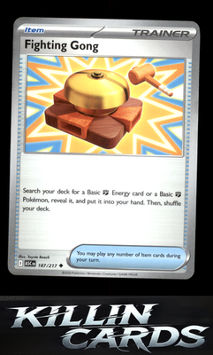 Fighting Gong 187/217 Pokemon Uncommon ME: Ascended Heroes Card NM