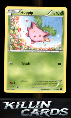 Hoppip 3/114 Pokemon Common XY - Steam Siege Card NM