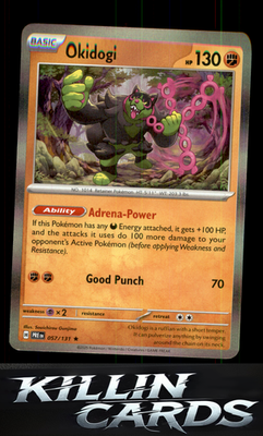 Okidogi 057/131 Pokemon Rare SV: Prismatic Evolutions Card NM