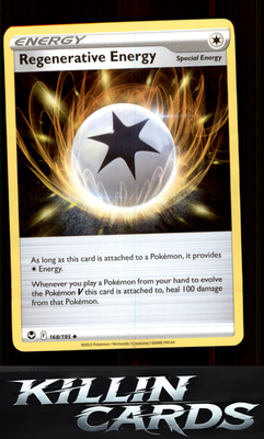 Regenerative Energy 168/195 Pokemon Uncommon SWSH12: Silver Tempest Card NM