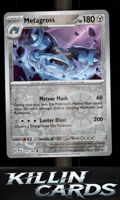 Reverse Holofoil Metagross - 115/162 115/162 Pokemon Uncommon SV05: Temporal For
