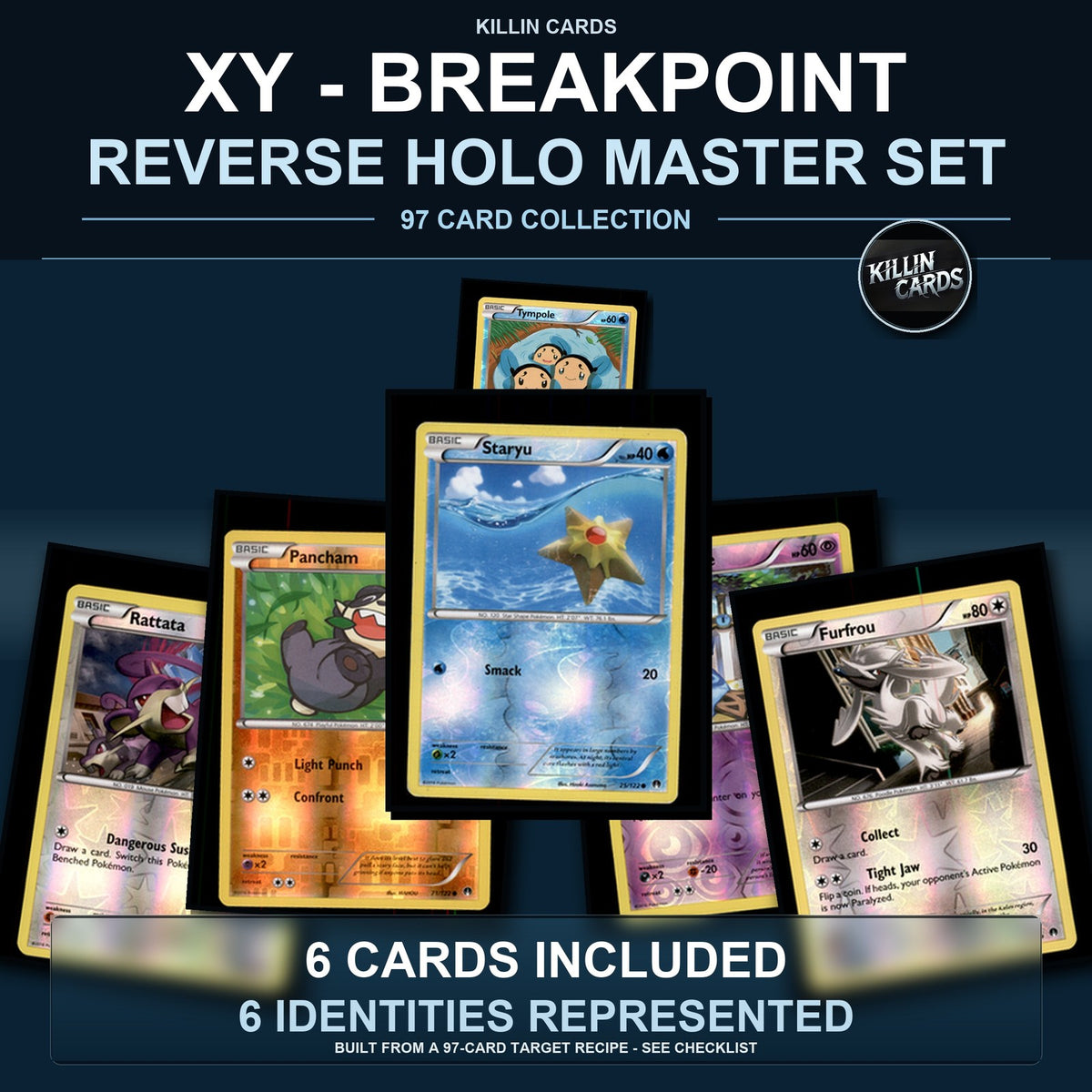Pokemon TCG XY - BREAKpoint Reverse Holo Master Set 6 Reverse Holo Card