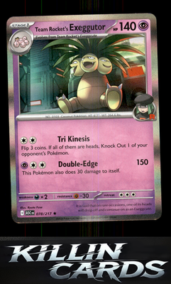 Team Rocket's Exeggutor 078/217 Pokemon Rare ME: Ascended Heroes Card NM