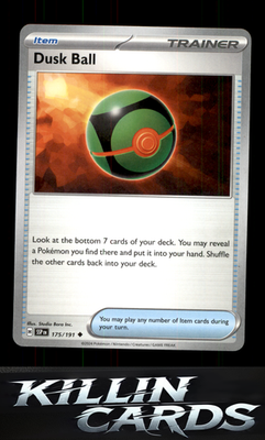 Dusk Ball 175/191 Pokemon Uncommon SV08: Surging Sparks Card NM