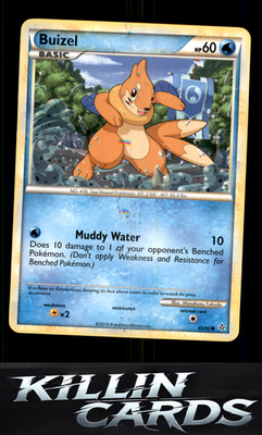 Buizel 45/95 Pokemon Common Unleashed Card LP