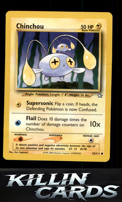 Chinchou 055/111 Pokemon Common Neo Genesis Card LP