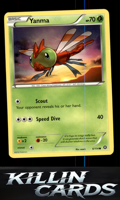 Yanma 6/114 Pokemon Common XY - Steam Siege Card LP