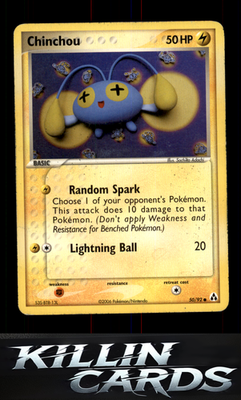 Chinchou 50/92 Pokemon Common Legend Maker Card NM