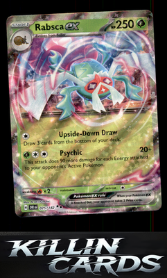 Rabsca ex 025/182 Pokemon Double Rare SV10: Destined Rivals Card NM